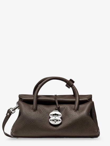 Dotta® Small Hammered Leather crossbody bag thumbnail