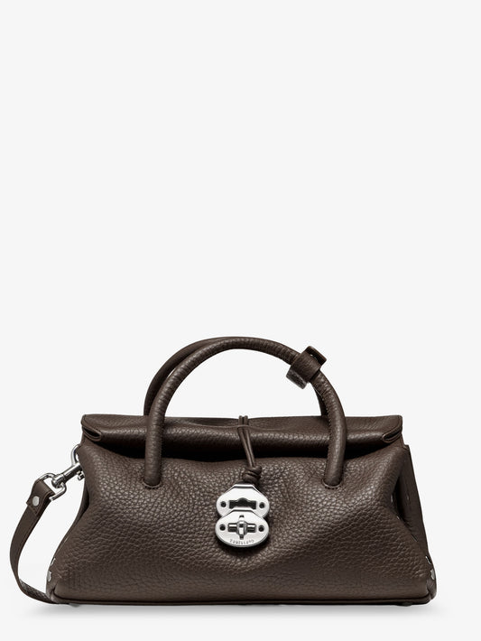 Dotta® Small Hammered Leather crossbody bag