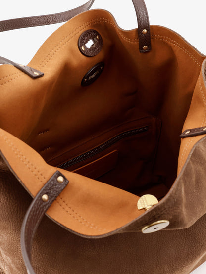 A Spasso Jones hammered leather shoulder bag thumbnail