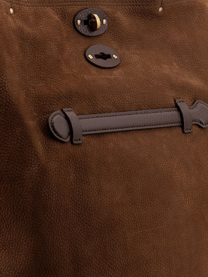A Spasso Jones hammered leather shoulder bag thumbnail