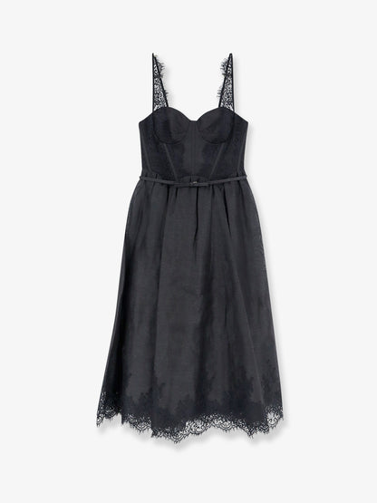 Vestito midi Valiant in misto lino e seta thumbnail