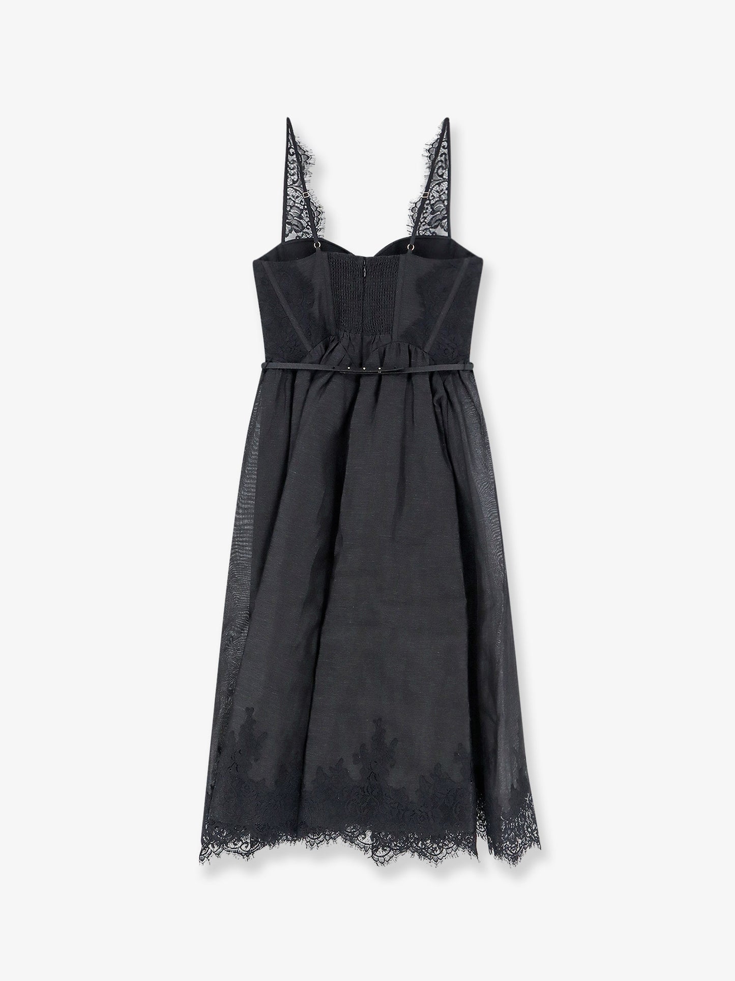 Vestito midi Valiant in misto lino e seta