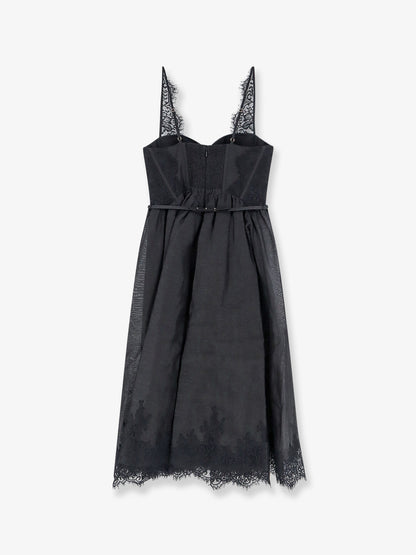 Vestito midi Valiant in misto lino e seta thumbnail