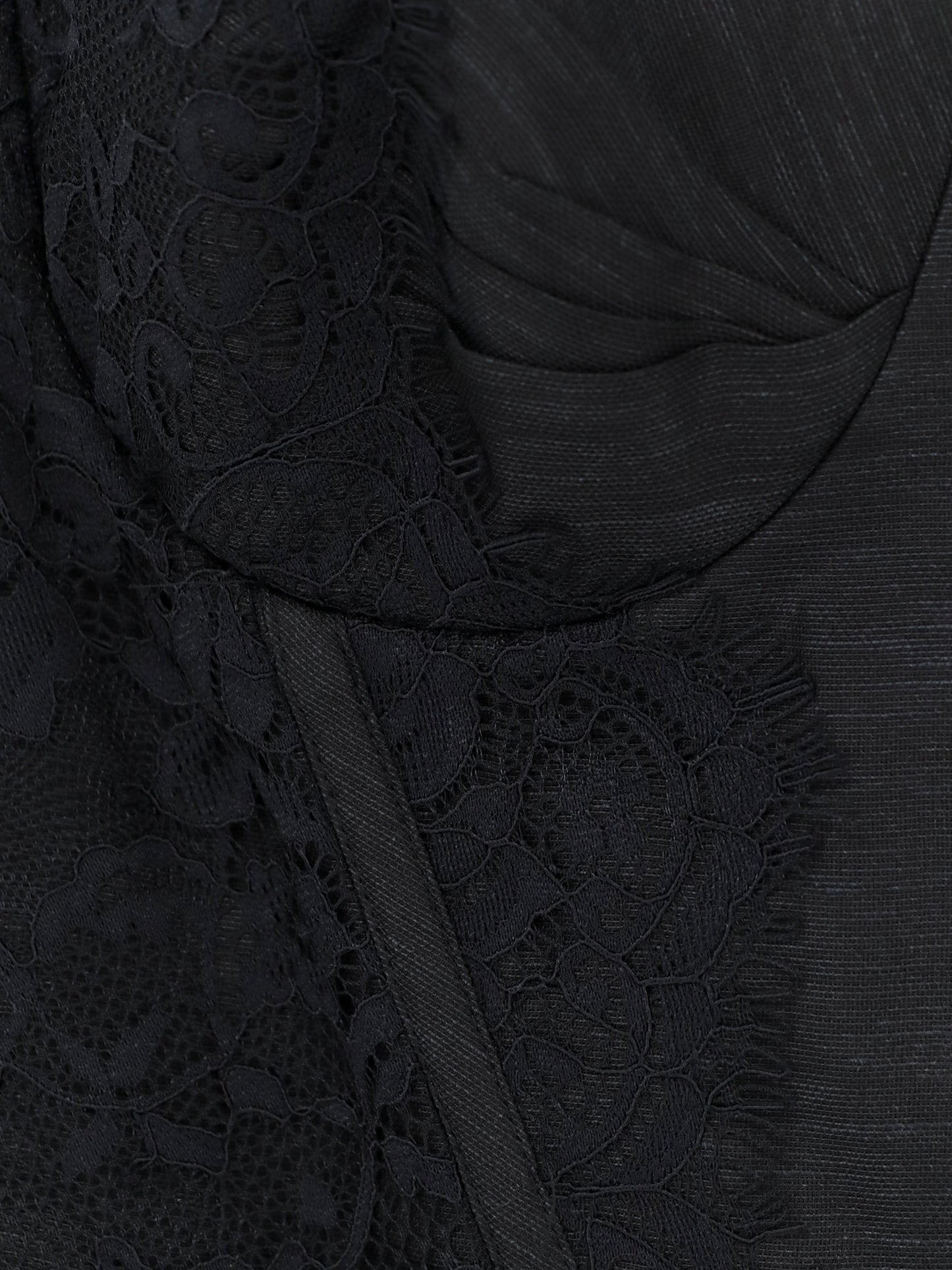 Vestito midi Valiant in misto lino e seta