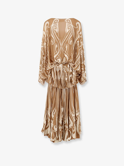 Vestito Momentum Burnout Bubble Gown in seta thumbnail