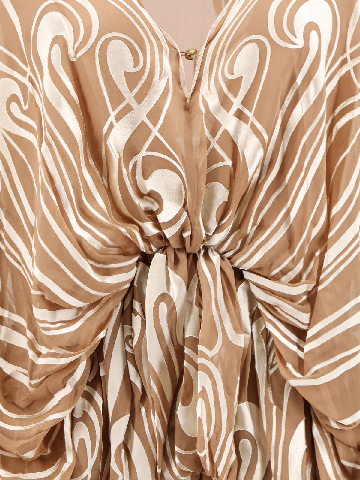 Vestito Momentum Burnout Bubble Gown in seta