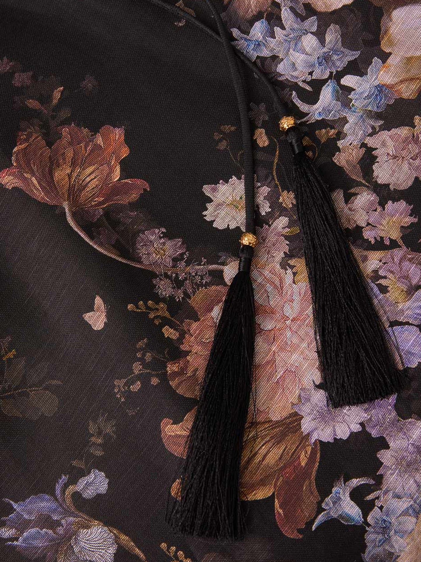 Valiant Embellish Mini Linen and Silk Dress