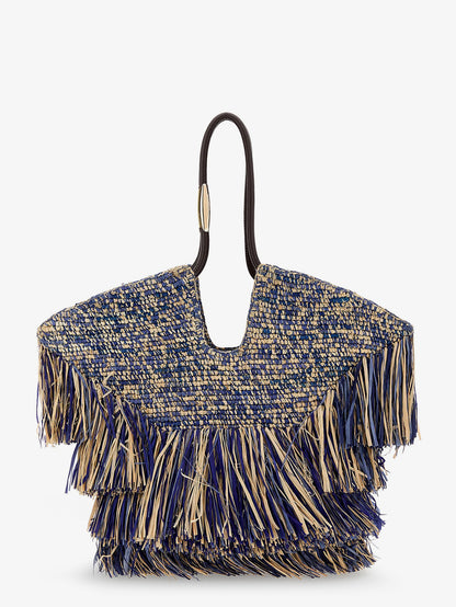 Goldentime raffia shoulder bag thumbnail