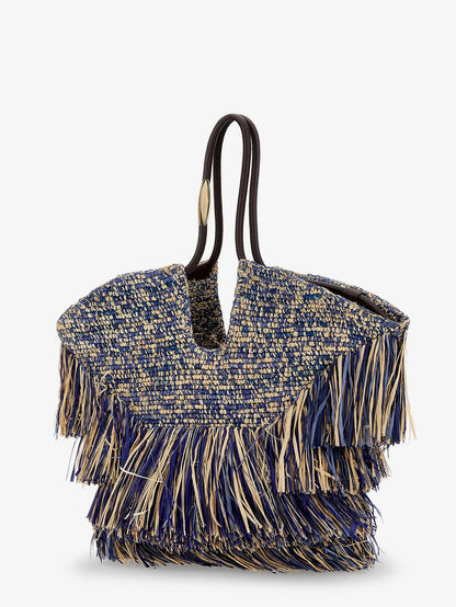 Goldentime raffia shoulder bag thumbnail