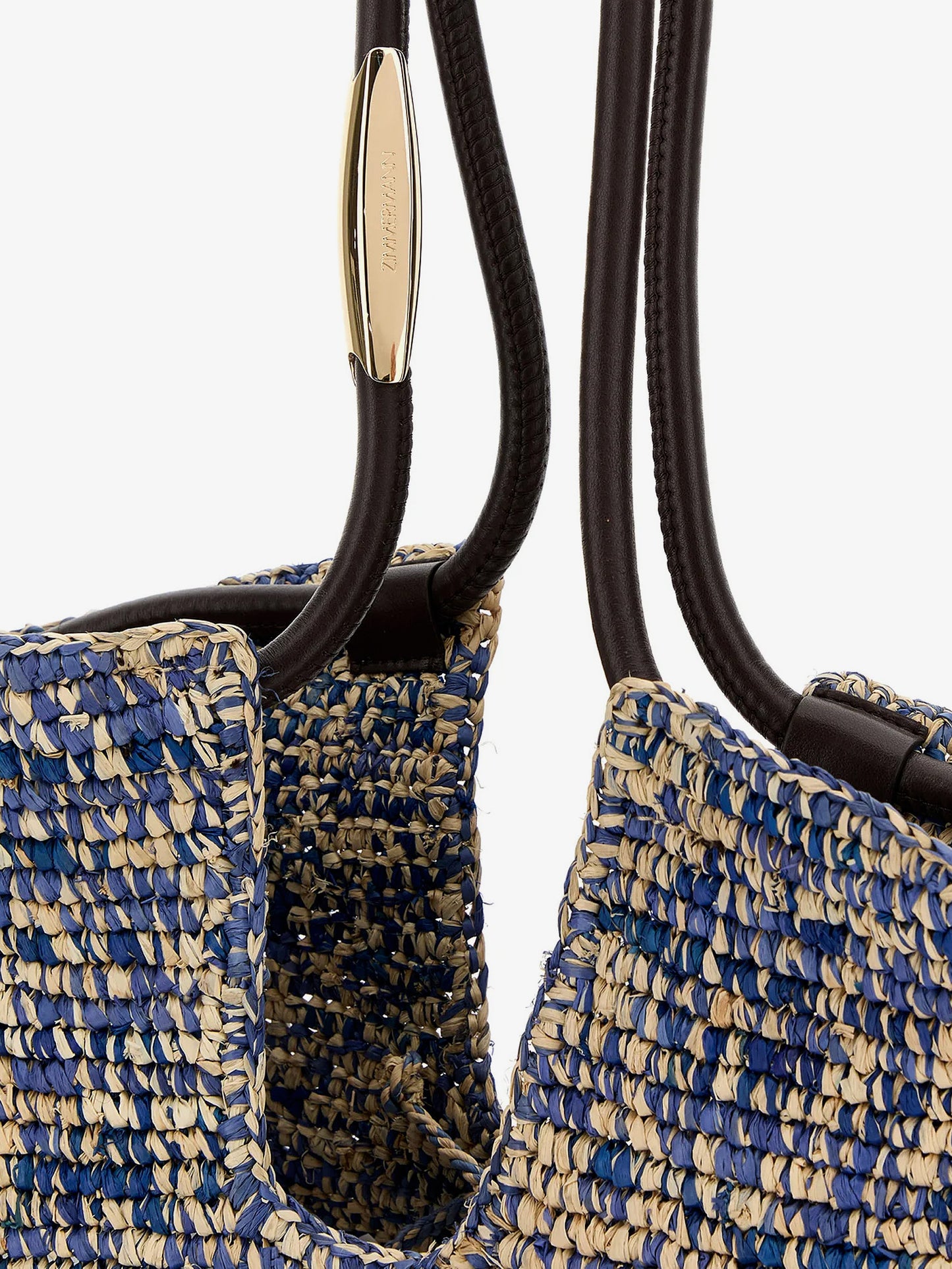 Goldentime raffia shoulder bag
