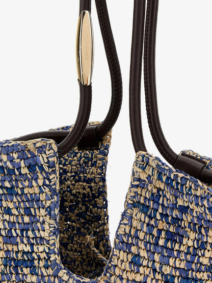 Goldentime raffia shoulder bag thumbnail