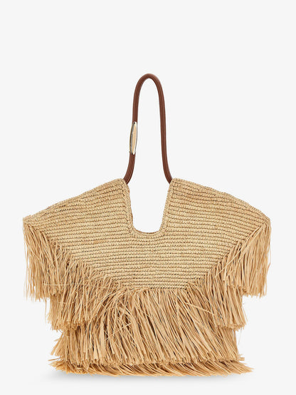 Goldentime raffia shoulder bag thumbnail