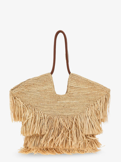 Goldentime raffia shoulder bag thumbnail