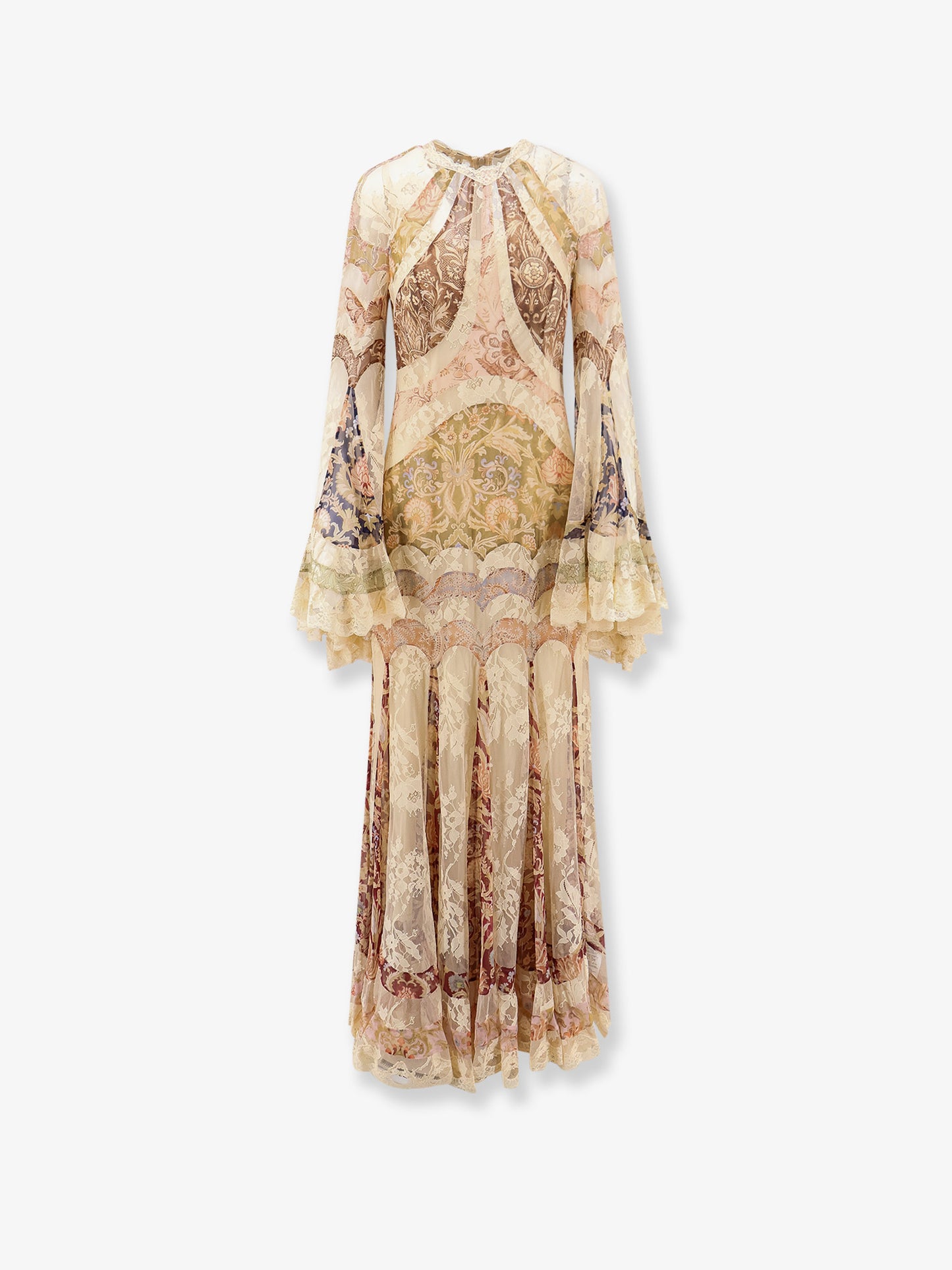 Valiant Panelled Gown silk dress