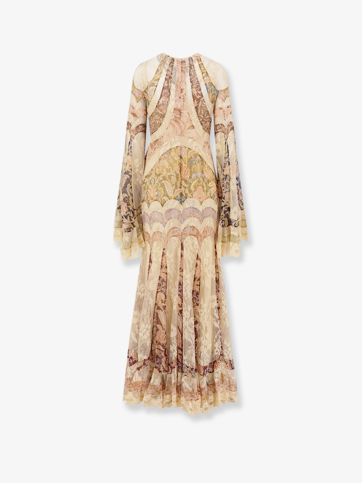 Valiant Panelled Gown silk dress