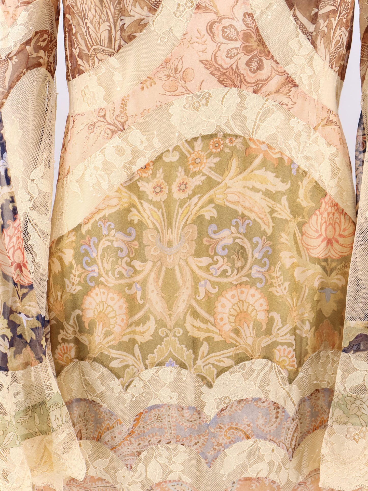 Valiant Panelled Gown silk dress