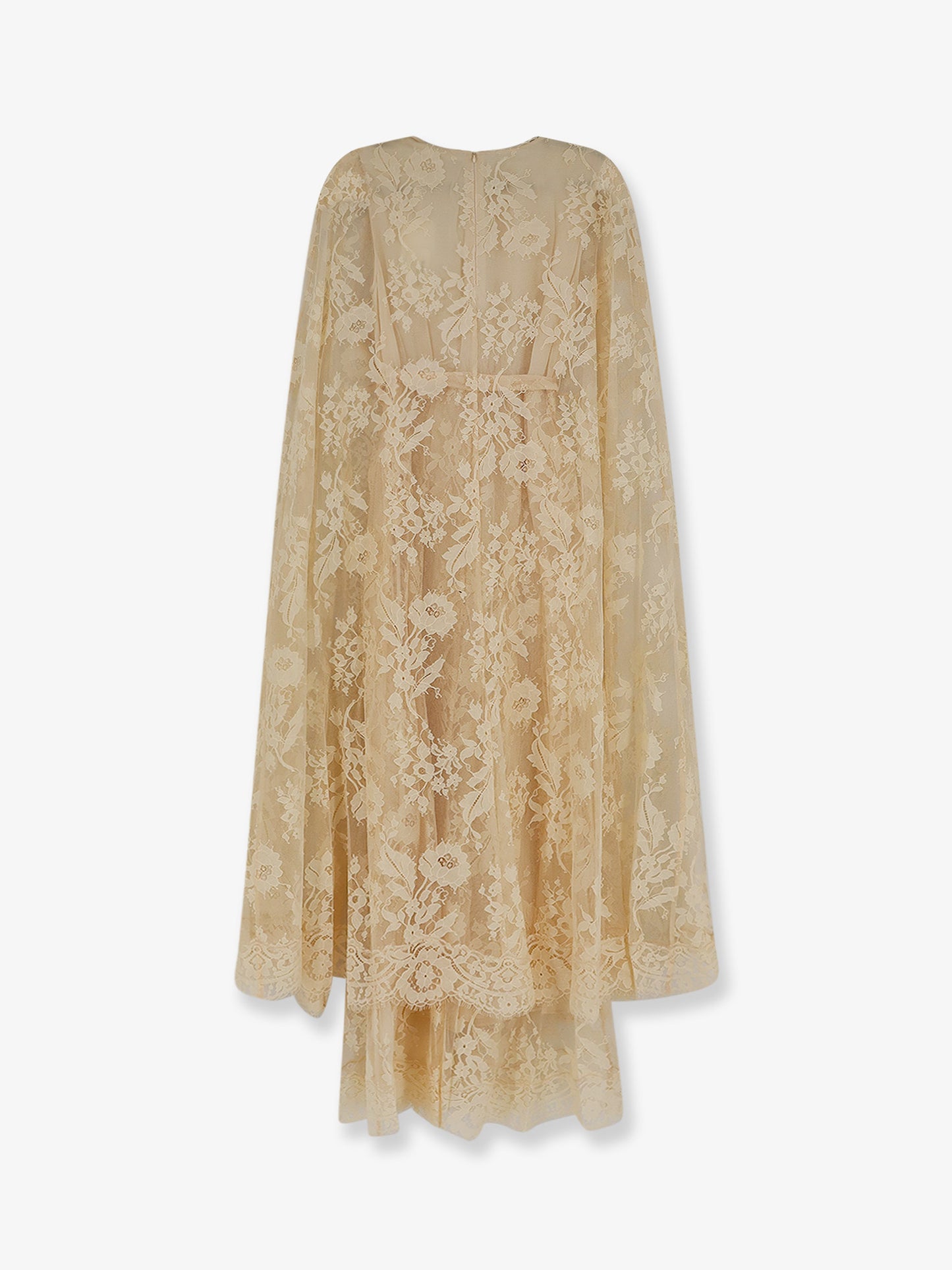 Valiant Lace Caped Maxi Dress