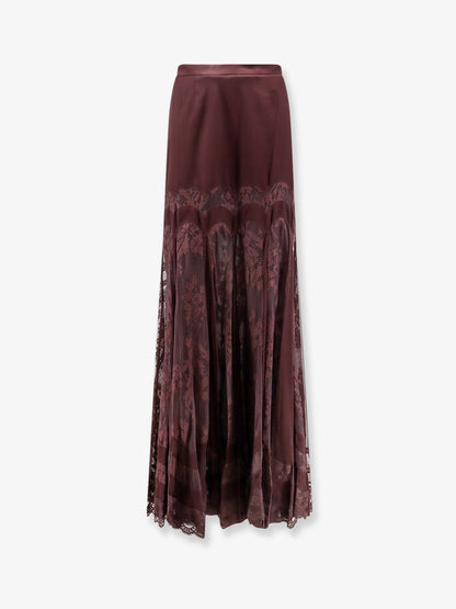 Valiant silk and lace blend long skirt thumbnail