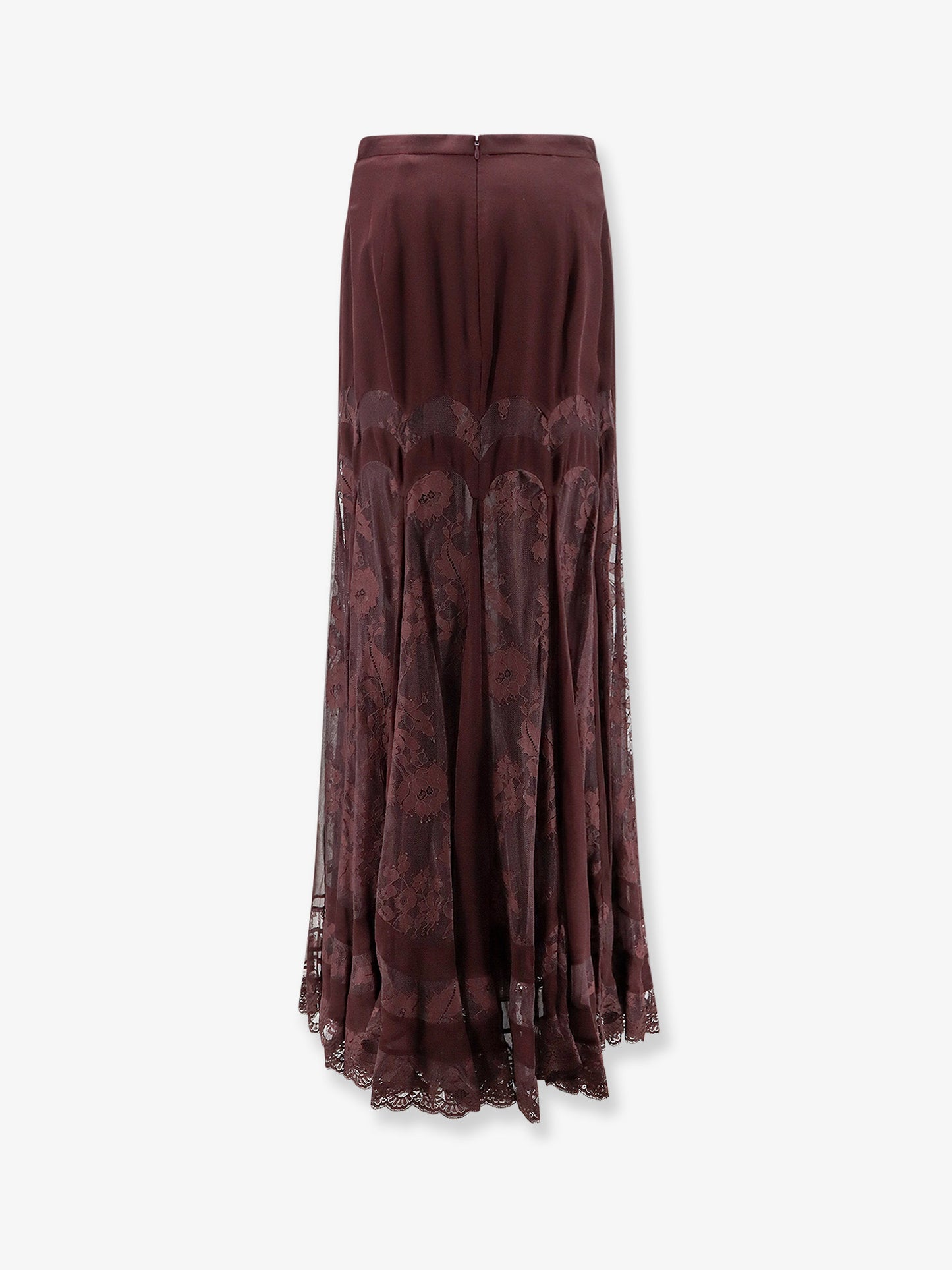 Valiant silk and lace blend long skirt