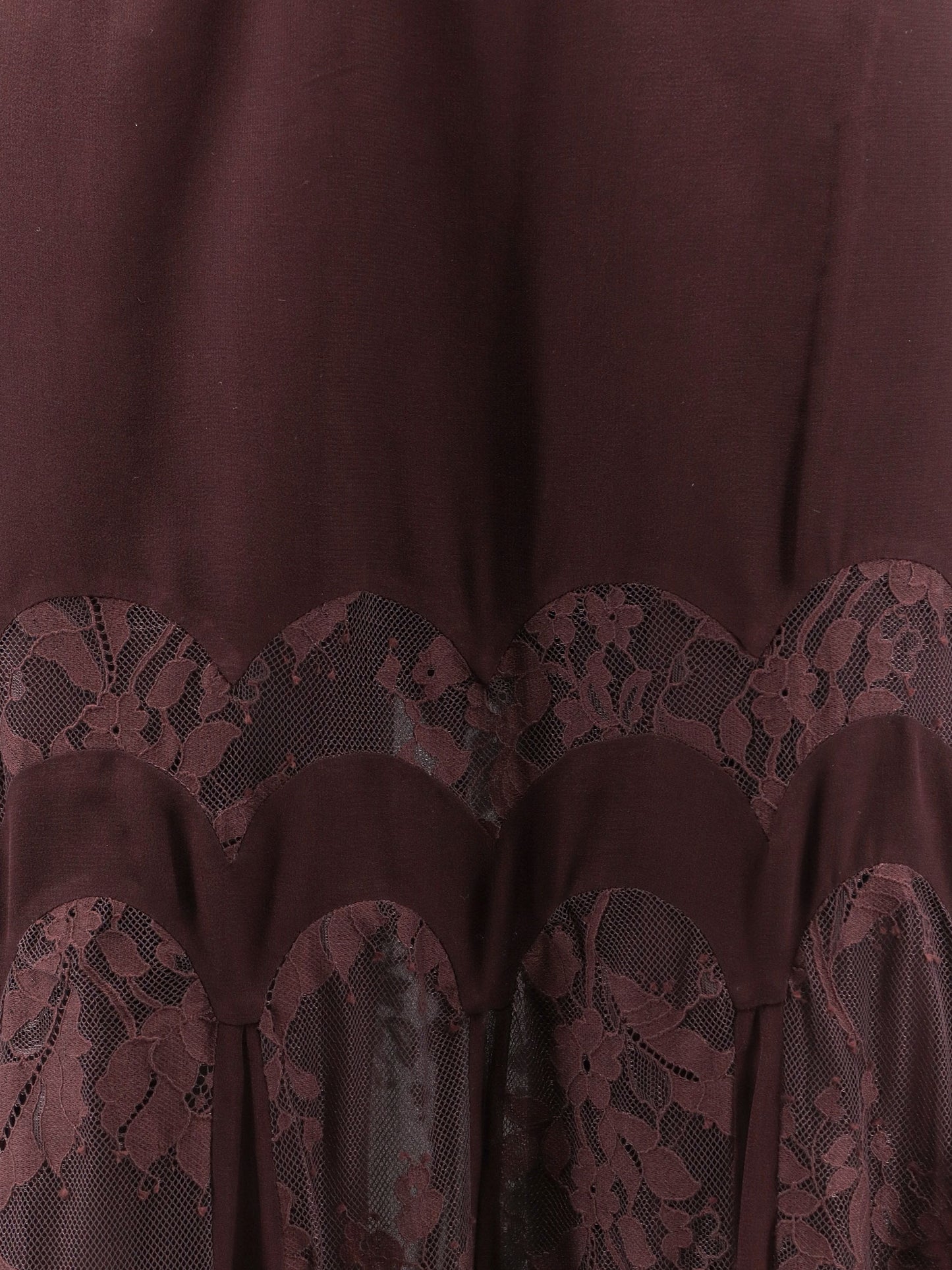 Valiant silk and lace blend long skirt