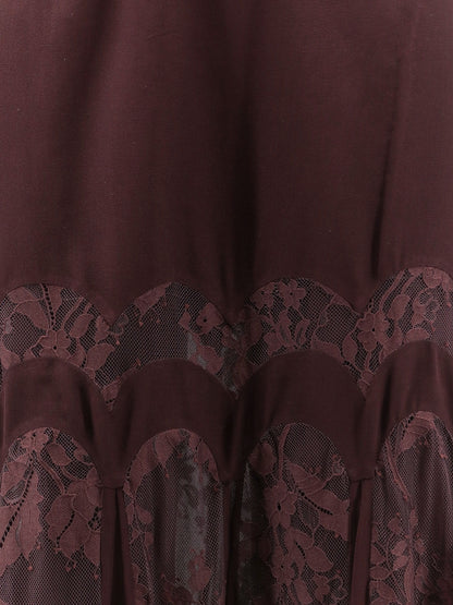 Valiant silk and lace blend long skirt thumbnail