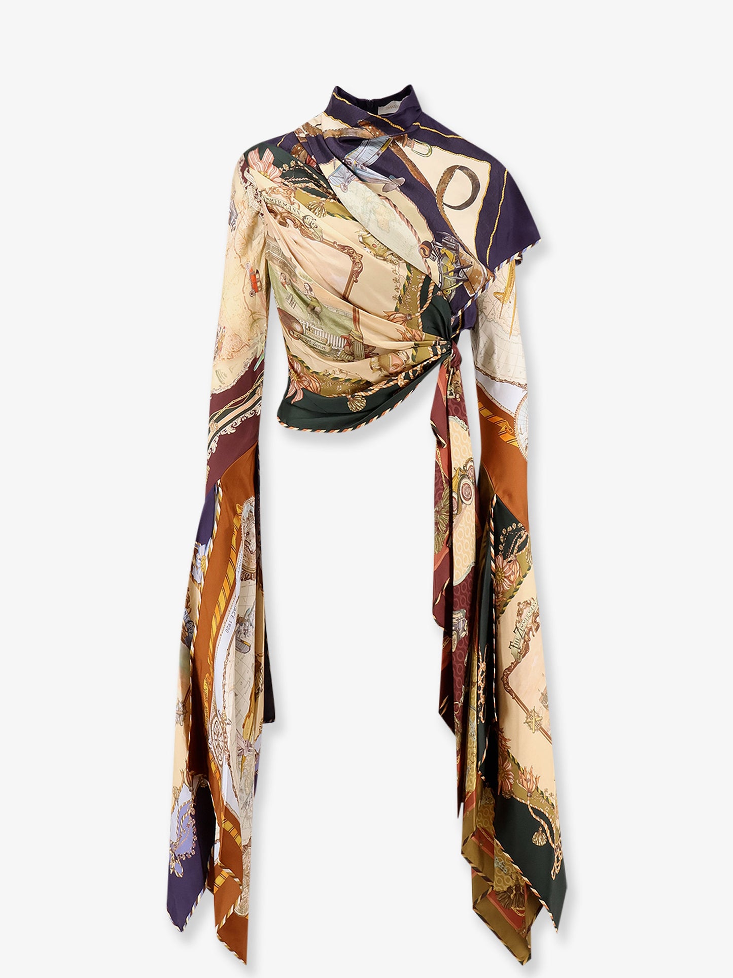 Valiant Draped Scarf Top