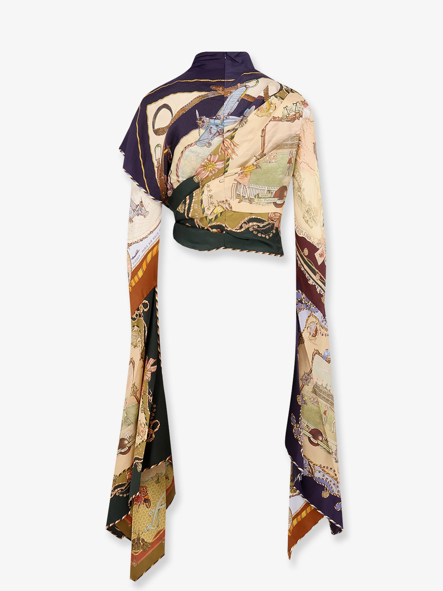 Valiant Draped Scarf Top