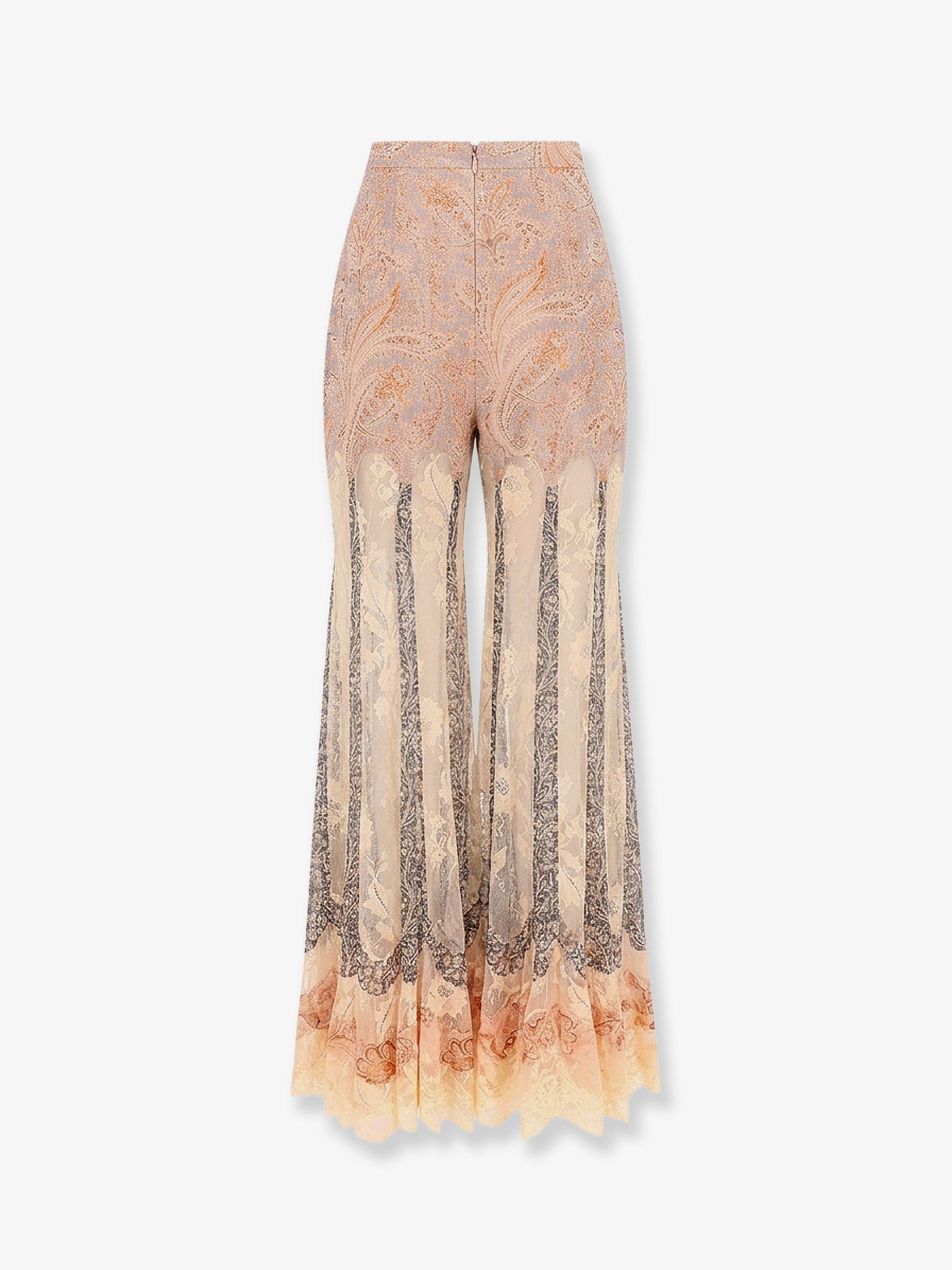 Valiant Panelled Flare silk trousers