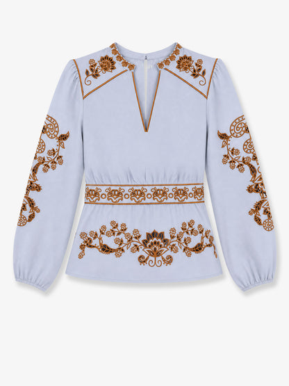 Cotton shirt with embroidery thumbnail
