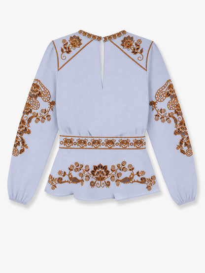 Cotton shirt with embroidery thumbnail