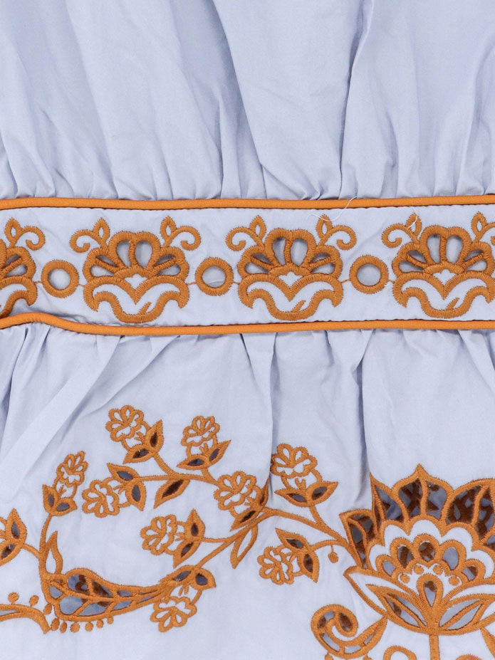 Cotton shirt with embroidery