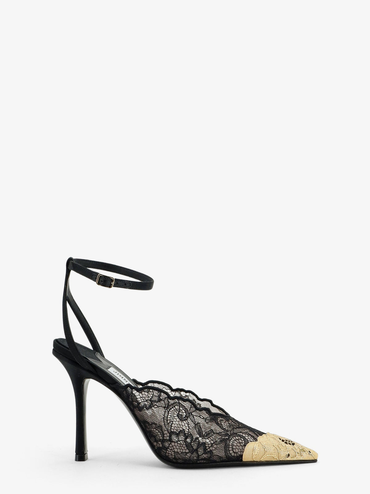 Faiz 100 lace slingback décolleté