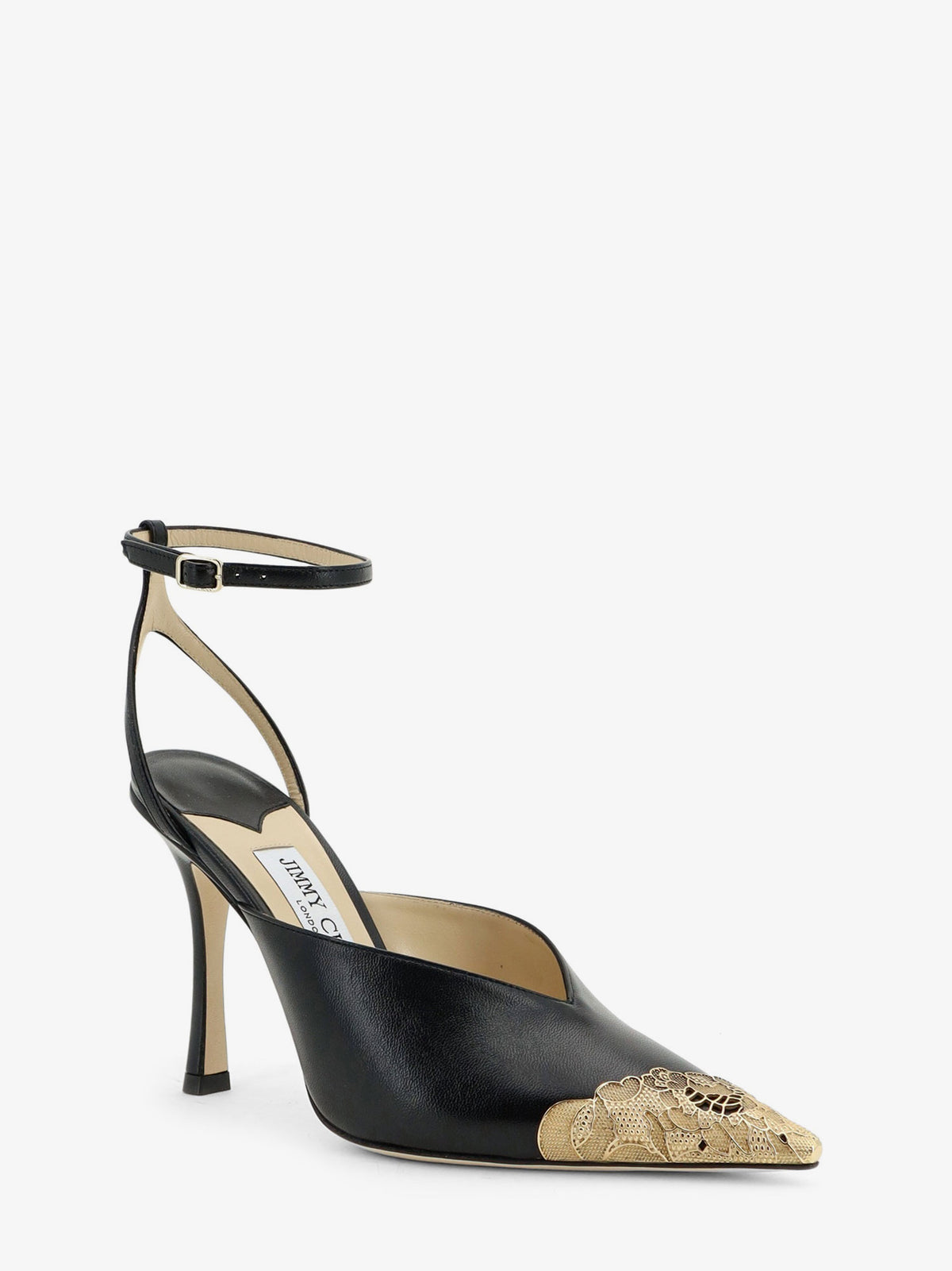 Faiz 100 leather slingback pumps