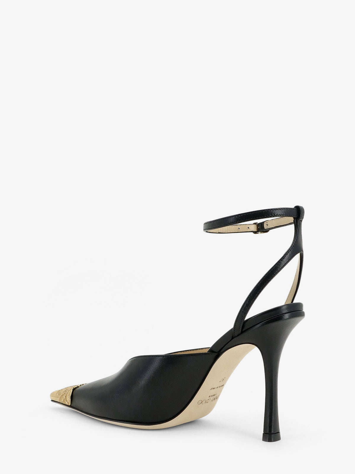 Faiz 100 leather slingback pumps