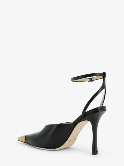 Faiz 100 leather slingback pumps thumbnail