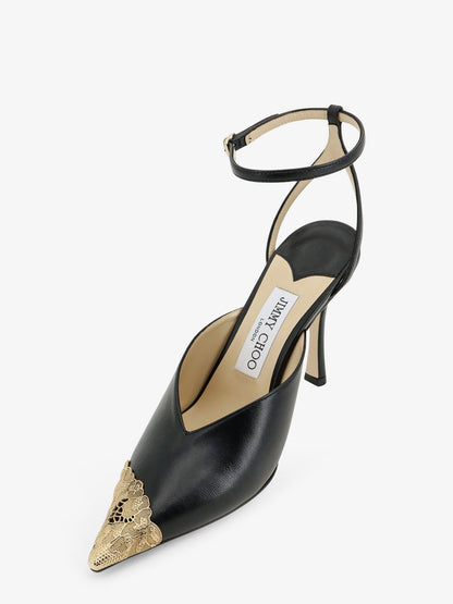 Faiz 100 leather slingback pumps thumbnail