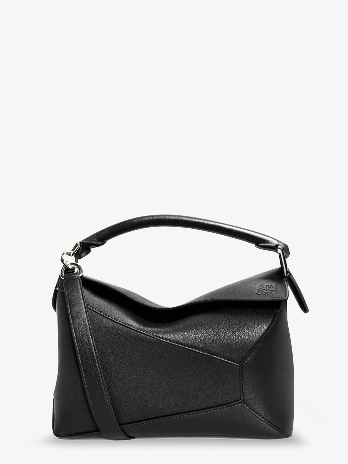 Puzzle Edge leather handbag with engraved Anagram logo