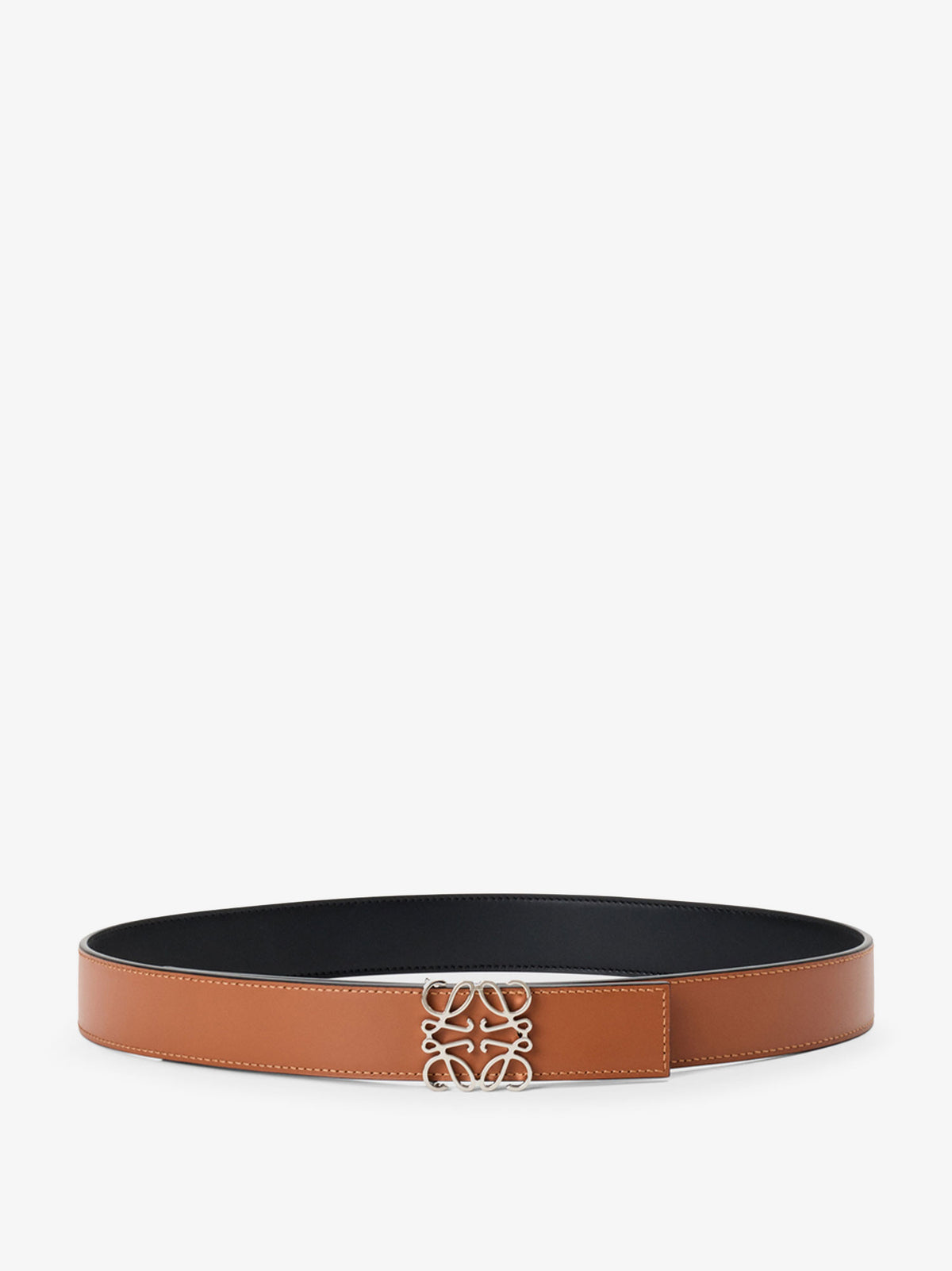 Anagram reversible leather belt