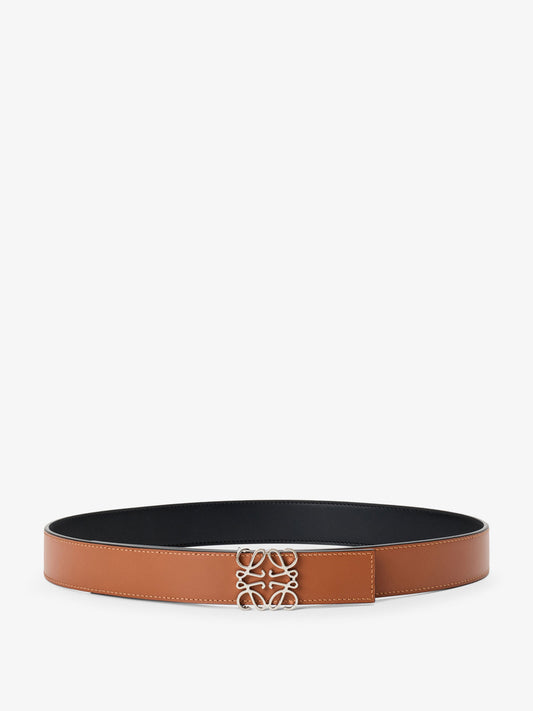 Anagram reversible leather belt