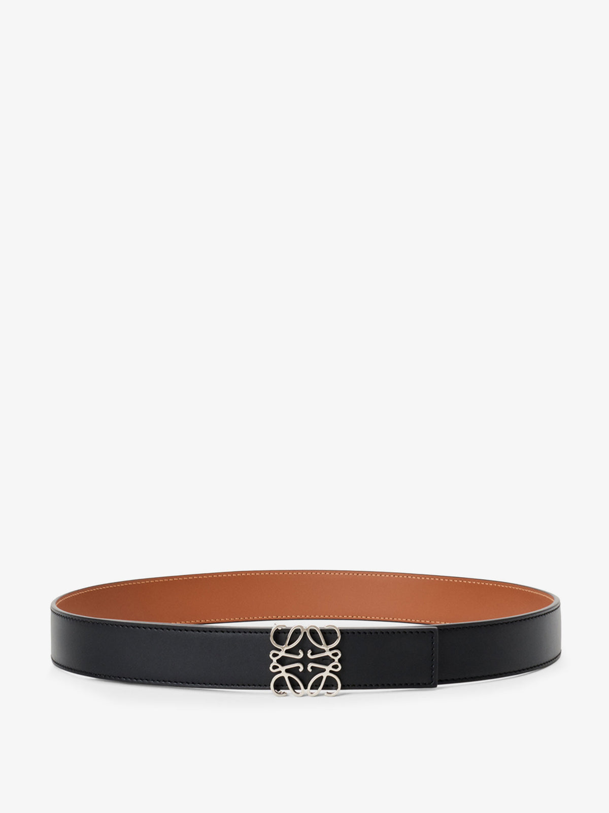 Anagram reversible leather belt