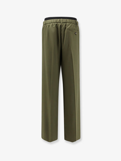 Wool trousers with elastic waistband thumbnail