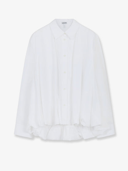 Cotton shirt with ruffle thumbnail