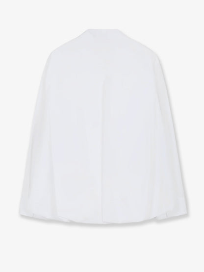 Cotton shirt with ruffle thumbnail