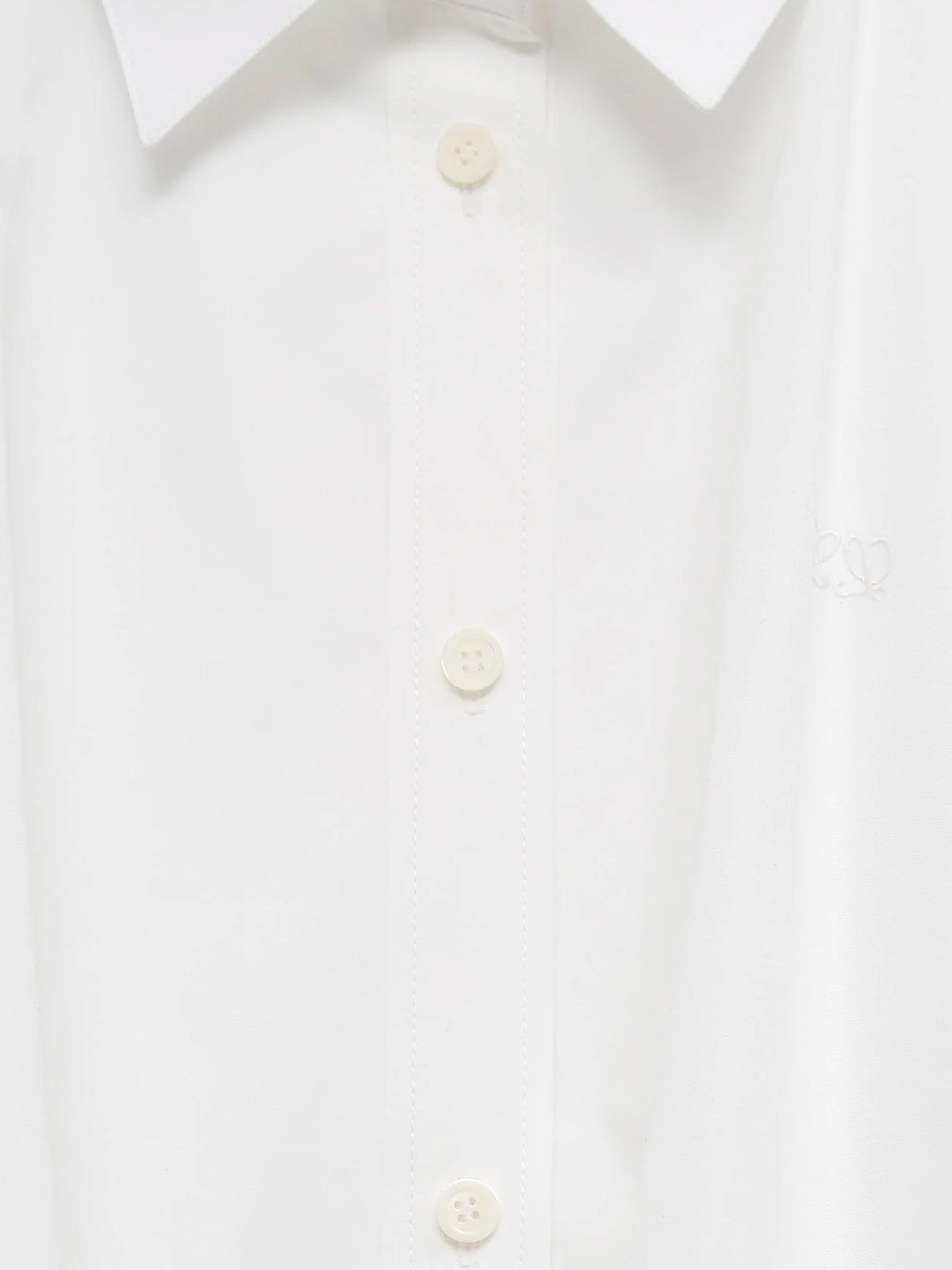 Cotton shirt with ruffle