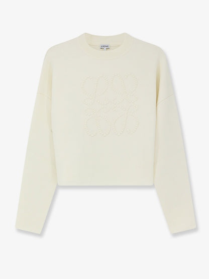 Wool blend crewneck sweater thumbnail