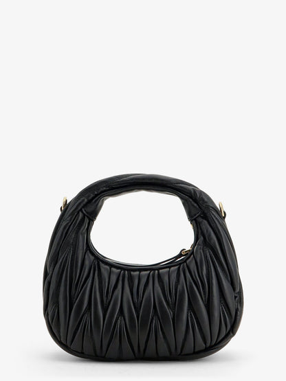 Wander matelassé leaher mini hobo bag thumbnail