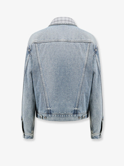 Denim jacket with madras lining thumbnail