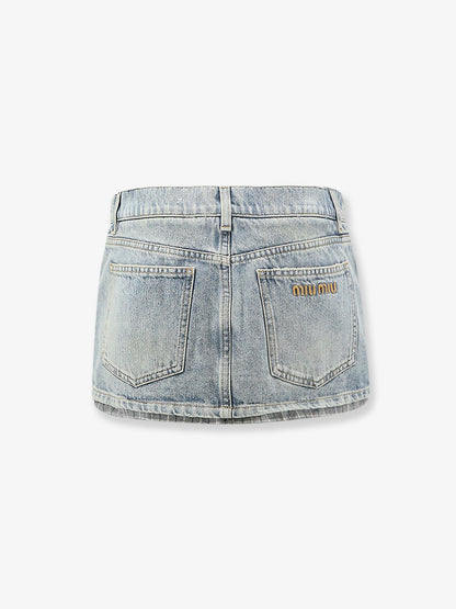 Blue denim skirt thumbnail