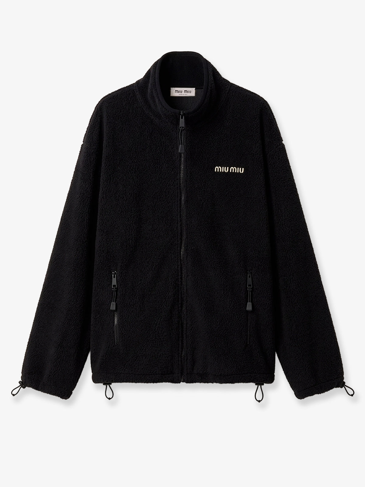 Oversized cotton zip-up sweatshirt