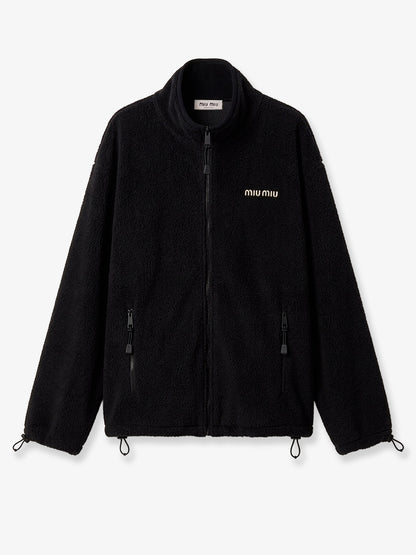 Oversized cotton zip-up sweatshirt thumbnail